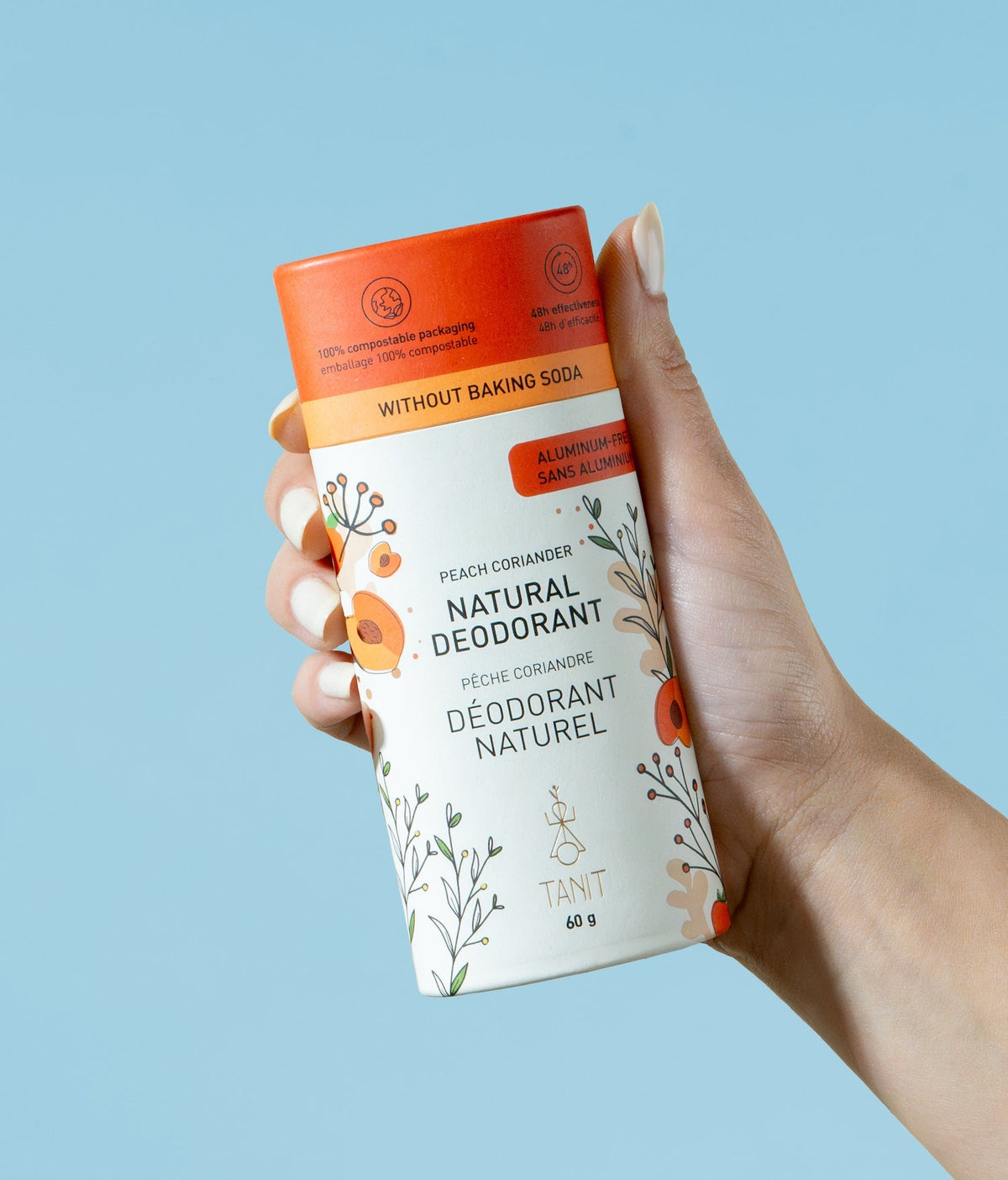 Natural Solid Deodorant Peach Coriander