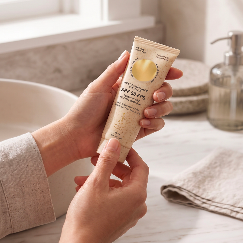 Moisturizing Mineral Sunscreen in a morning routine